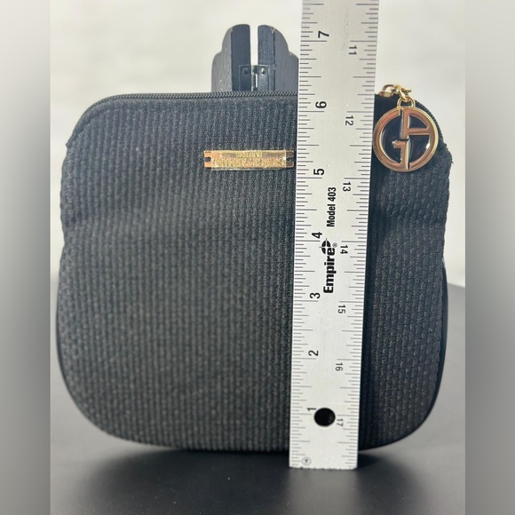 GIORGIO ARMANI PARFUMS Elegant black clutch bag Size M - Picture 6 of 6